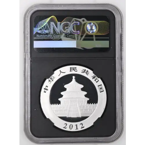 2012 - 1oz Panda Silver Coin - China 10Yn - NGC MS69 (S18A-B22)